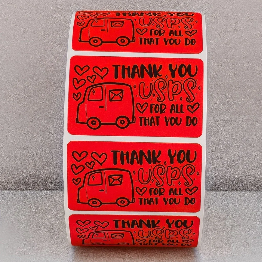 Thank You USPS Stickers – Mail Carrier Appreciation Labels for Packages 2
